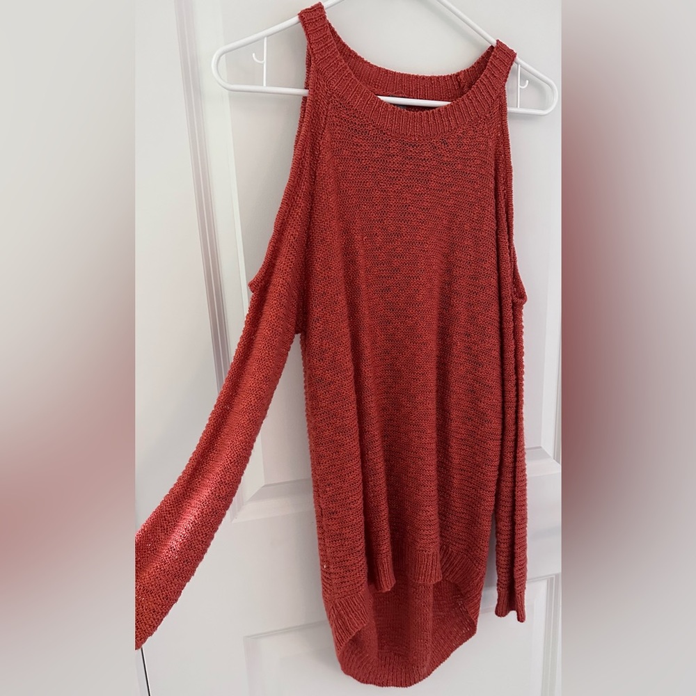 Charlotte Russe open shoulder sweater shirt